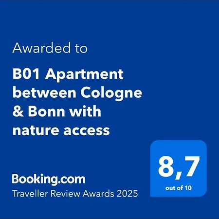B01 Between Cologne & Bonn With Nature Access Appartamento *
